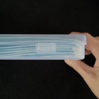 [CELE]Flip dustproof rectangular plastic box storage box medicine box empty box parts accessories storage box