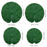 16 Pcs Fish Tank Decorationss Simulated Lotus Leaf Artificial Lotus-leaf Simulation Garden Leaves Eva Artificial Floating Lake