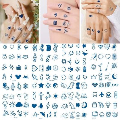 Semi-Permanent Temporary Tattoos for Women Men Long-Lasting Realistic Body Finger Tattoo Stickers Tatoo Temporari Waterproof