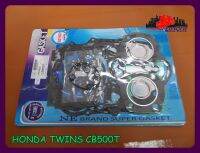 HONDA TWINS CB500T year 1975-1976 ENGINE GASKET COMPLETE SET "NON ASBESTOS" // ปะเก็นเครื่อง ชุดใหญ่ อย่างดี ไม่มีแร่ใยหิน