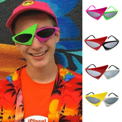 Cat Eye สามเหลี่ยมผู้ชายและผู้หญิงแว่นตากันแดด Hip Hop Party แว่นตาตลกบุคลิกภาพ Street Shot ตกแต่ง Sun Glasses