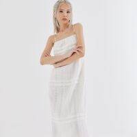 Felt.bkk Lucca Dress เดรสยาว ดีเทลซีทรู สายผูกได้ 2 แบบ