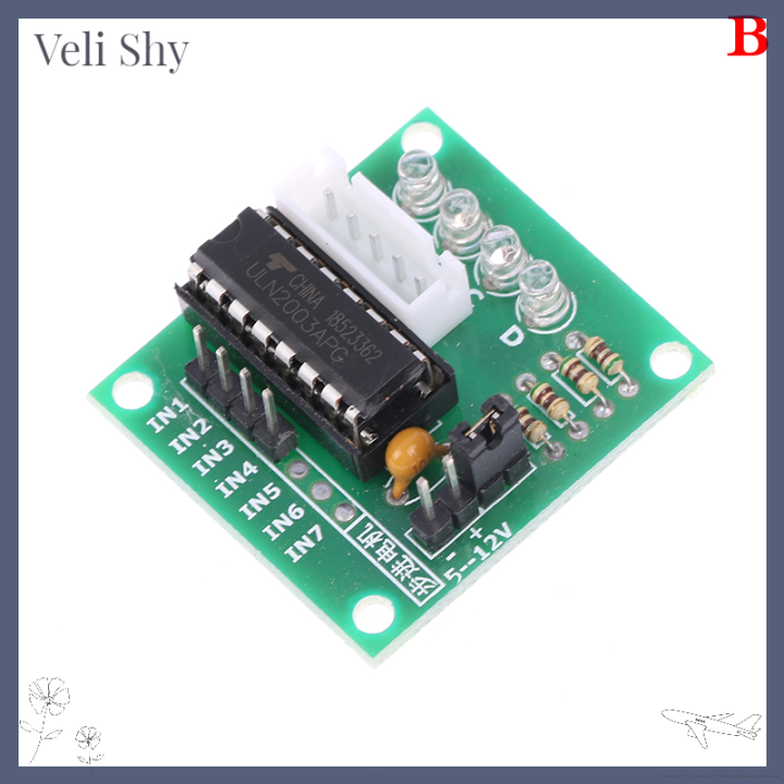 veli-shy-dc-12v-5v-ลดขั้นมอเตอร์สเต็ปเกียร์4เฟสสำหรับ28byj-48-5v-arduino