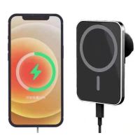 แท่นชาร์จ 15W Wireless Charger Airvent Mount Magnet Phone Car Holder For 12 13 14 Pro Max Fast Charging