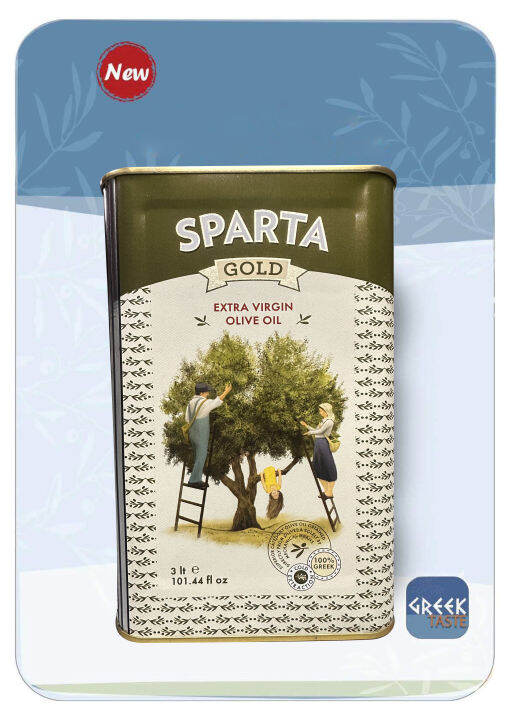 Phileos Of Sparta Extra Virgin Olive Oil - 3 Liter Can From Greece