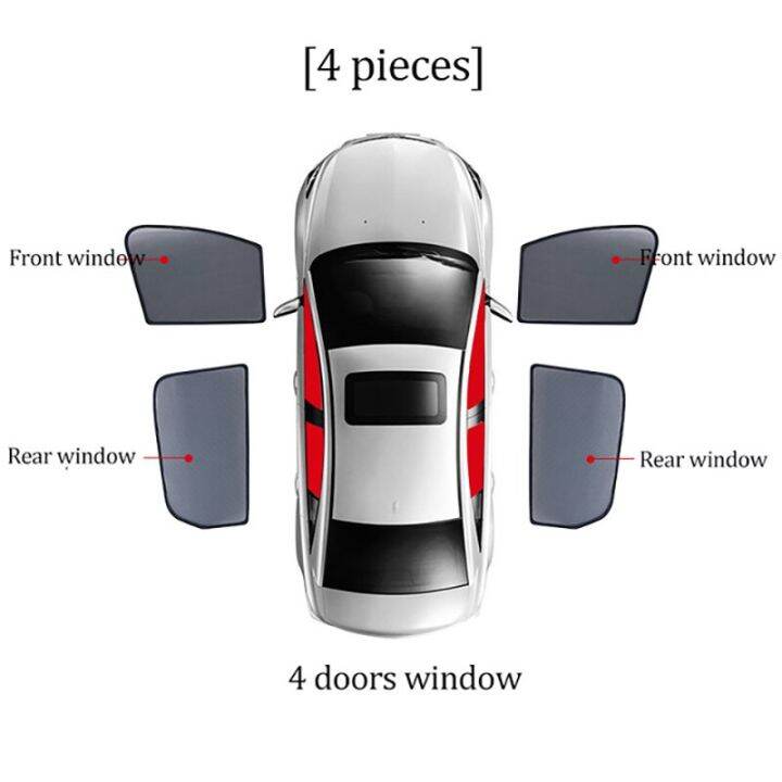 Car Sunshade Shield Front Windshield Frame Curtain Sun Shade