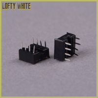 Lofty 100ชิ้นวงจรรวม8พินไดพินประเภทบัดกรีอะแดปเตอร์ซ็อกเก็ต IC สีขาว