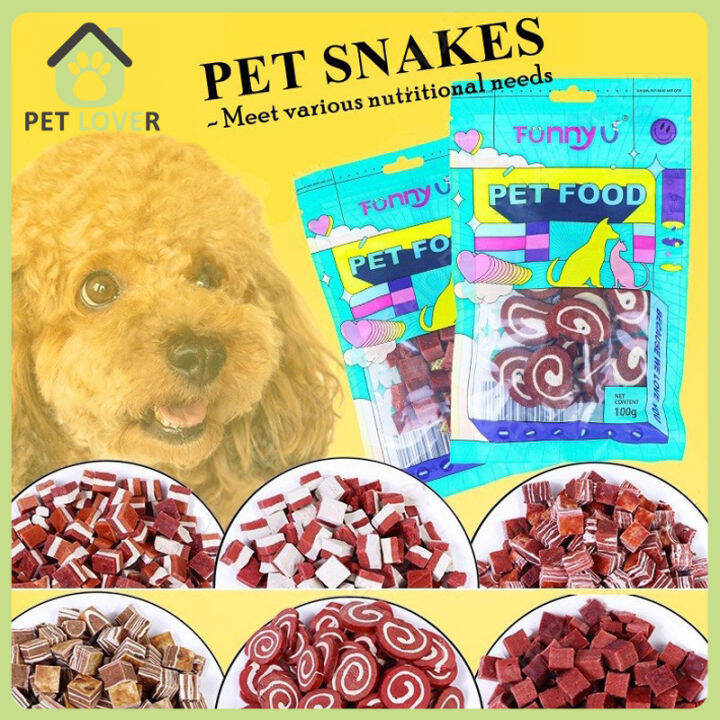 100g Pet Snack Dog Treats Pet Dog Treat Chicken Cheese Cube Beef Cube