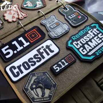 CrossFit 5.11 Military PVC Tactical Patches Embroidery Emblem Applique Iron  On DIY Stickers For Clothes Hat