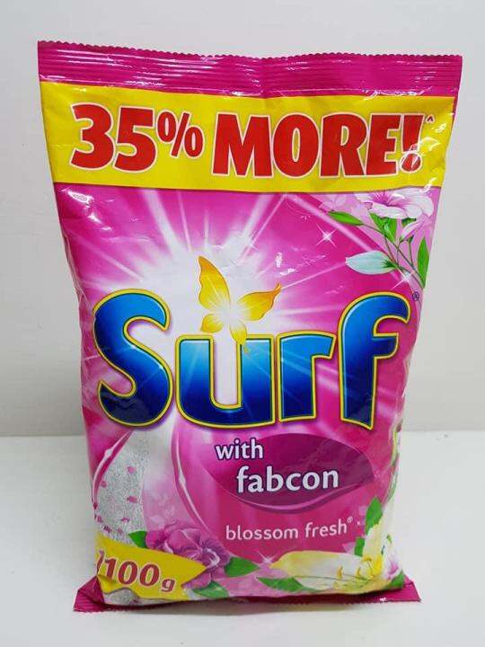SURF Detergent Powder with Fabcon BLOSSOM FRESH (2 packs x 1100 grams