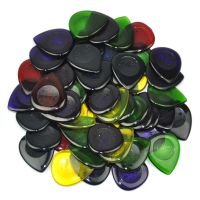 【LZ】►ↂ  Palhetas de guitarra padrão tipo coração 3mm para guitarra elétrica baixo jazz cores sortidas 50 peças