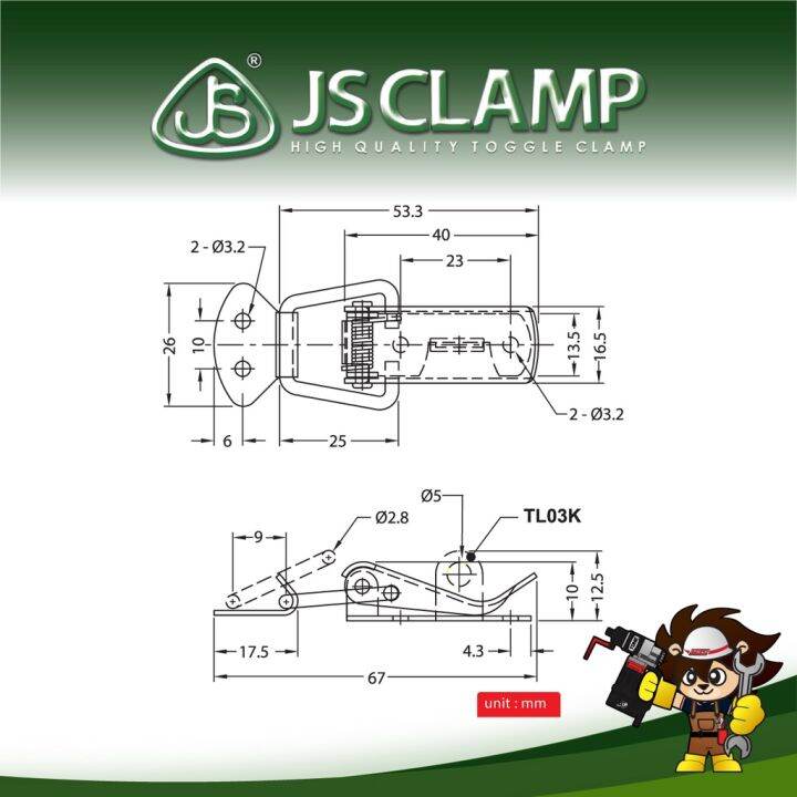 แคลมป์ยึดจับชิ้นงาน-toggle-link-clamp-latch-i-tl03ss