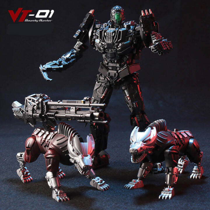 transformation-lockdown-vt-01-vt01-steeljawโลหะผสมโลหะkoตุ๊กตาขยับแขนขาได้หุ่นยนต์ของเล่นภาพสองสุนัขของเล่นเด็กแปลงร่างของขวัญ