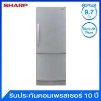 Sharp ตู้เย็น No Frost ความจุ 9.7 คิว แบบช่องแช่แข็งด้านล่าง รุ่น SJ-BS30E-SL (Silver)