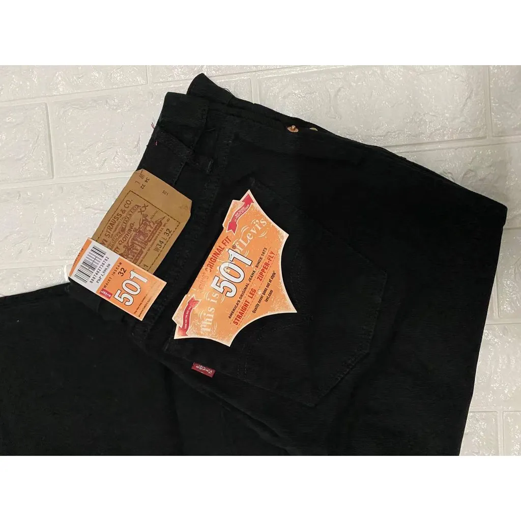 ✺Levis jeans black pants stretch straight denim pants for mens❉ | Lazada PH