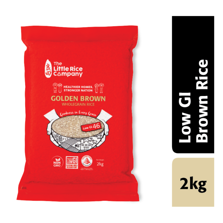 Low GI Brown Rice [2kg], All Natural Wholegrain Lazada Singapore