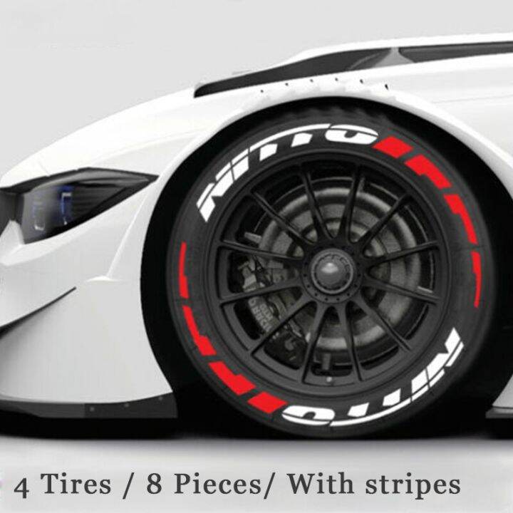 Tire Letters Stickers Car Tyre Stickers Lettering Wheel Logo Letters