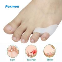 ❡ Pexmen 2Pcs Soft Gel Pinky Toe Separator Spacer Little Toe Protector Pain Relief Reduce Blisters Corns Callus and Friction