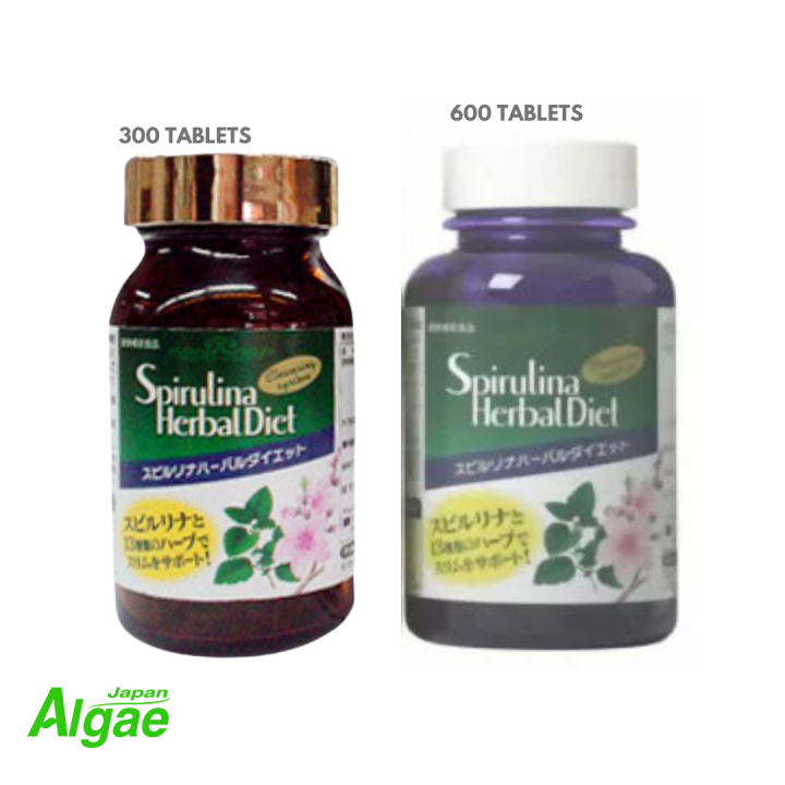 Algae Spirulina +a . Herbal Diet [300/ 600 Tablets] Lazada