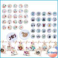 X-STARRY ป้ายแพ็กเกจแบบทำมือ1ชุดป้ายเครื่องตกแต่งของขวัญสุขสันต์วันคริสต์มาสเครื่องประดับวันคริสต์มาสปฏิทินชนิดหนึ่งซึ่งเป็นสัญลักษณ์ของเทศกาลศักดิ์สิทธิ์ของการมาจุติของพระเยซูหมายเลข