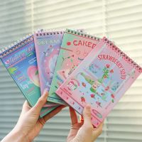 120 หน้าน่ารักเชอร์รี่โน๊ตบุ๊คทุกวันทุกวันอาทิตย์วางแผน Spiral Notepad ไดอารี่นักเรียนคู่มือเครื่องเขียนสำนักงาน