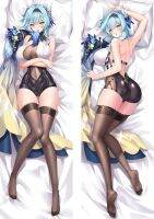 (เฉพาะปลอกหมอน) 2WAY /Wt Genshin Impact Eula Fullbody ปลอกหมอนเคสหมอนกอดสองด้านพัดลมโอตาคุอนิเมะ Dakimakura