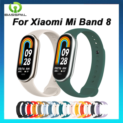 สายนาฬิกาพื้นฐานสำหรับ Xiaomi Mi Band 8 7 6 5 4 3สร้อยข้อมือริสแบนด์ซิลิโคนสายข้อมือ MiBand 3 4 5สาย Band6 7 Band 8 Smartwatch อุปกรณ์เสริม