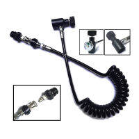 Paint HPA Ball Marker Coil Remote Hose Thick Line 2.5M100Inch Microline With Slide Check Quick Disconnect Accessories