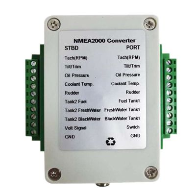 Dual Channel NMEA2000 Multifunction Converter 9932V DC Waterproof Converter Box Convert Sensor Singal CX5003