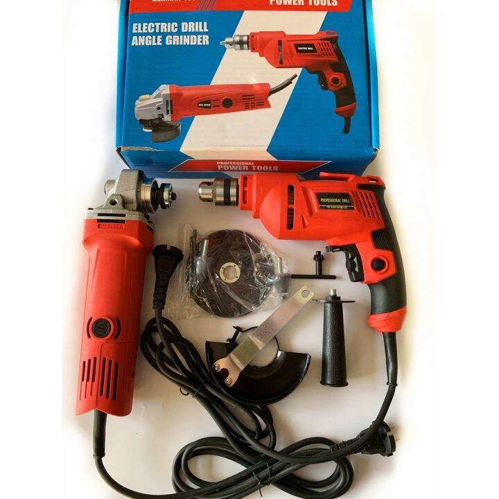2 in 1 Power Tool Drill Driver and Grinder with Accessories tools 1 Set
