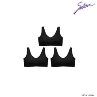 [ แพ็ค 3 ชิ้น ]Sabina เสื้อชั้นใน Seamless (ไม่มีโครง) รุ่น Soft Collection รหัส SBXK108 สีดำ
