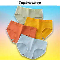 Topbra_shop กางเกงในผ้าฝ้าย กางเกงในซับในต้านเชื้อแบคทีเรีย สีมาคารองหวาน เนื้อผ้าฝ้ายแท้ 100% ไม่ร้อนไม่อับ สินค้านำเข้ามาใหม่ล่าสุด CDA17