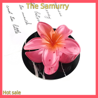 Samurry ✨Hot Sale✨ Car กิ๊บหนีบผมดอกไม้ขนาดใหญ่กิ๊บหนีบผมดอกไม้ฮาวายบางๆอุปกรณ์เสริมผม