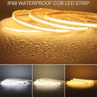 IP68 Waterproof COB LED Strip 12V 24V 480 LEDs/m High Bright Flexible LED Ribbon Tape for Sauna Swimming Pool Outdoor Lighting