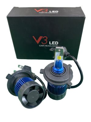 AUTO STYLE หลอดไฟหน้า LED V3 Car Headlight มีขั้วให้เลือกH4 H11 ของแท้100% กระจายแสงได้กว้าง ติดตั้งง่าย แสงไฟสว่าง ใช้ได้ทั้งไฟ 12/24V