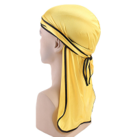 Soft Men Durag Headwraps With Extra Long Tail And Wide Straps