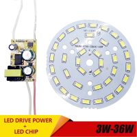 【Worth-Buy】 แผงไฟ Smd แผงโคมไฟ Led 3W 7W 12W 18W 24W 36W 5730สำหรับเพดาน Ac 100-265V ไฟ Led ไดร์เวอร์ซัพพลาย