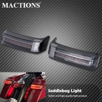 ✁ภ. MACTIONS Saddlebag ไฟเบรกหลังหลอดไฟ LED สัมภาระสัญญาณเลี้ยวสำหรับ Harley Touring Road King Street Glide CVO แบบจำกัด1997-2022