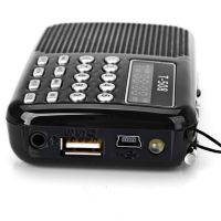 Black LED Display FM Radio Music Speaker MP3 Music Player Support USB /TF / SD Card FM Radio For CD DVD Phone Notebook Computer