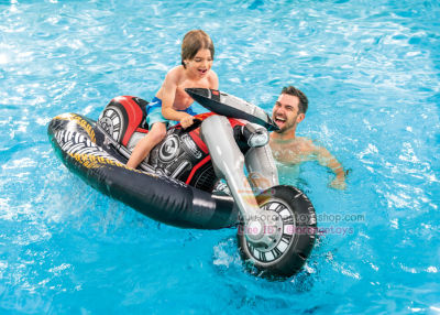 INTEX 57534 NP แพเป่าลมรูปมอเตอร์ไซค์ฮาเล่ย์ เทห์ไม่ซ้ำใคร Cruiser Motorcycle Inflatable Ride-On Pool Float