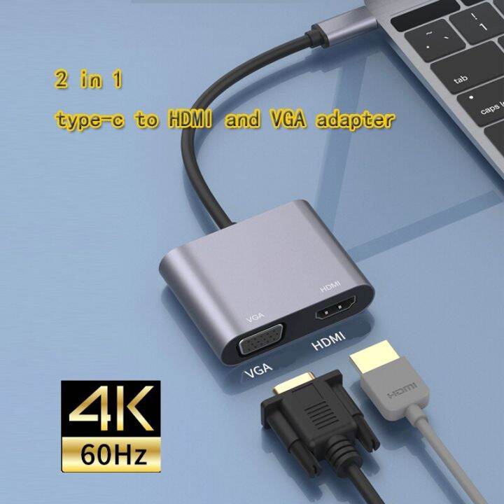 USB C to HDMI / VGA Adapter USB to vga converter for Macbook Phone