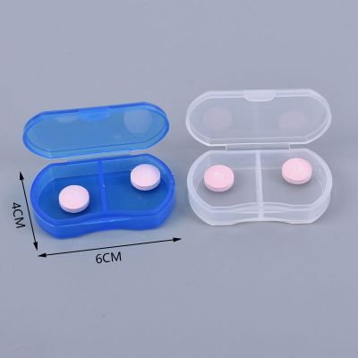 1pcs 2 Grids Mini Pill Box Portable Pills Medicine Drugs Case Box Secret Stash Pill Container Tool Medicine  First Aid Storage