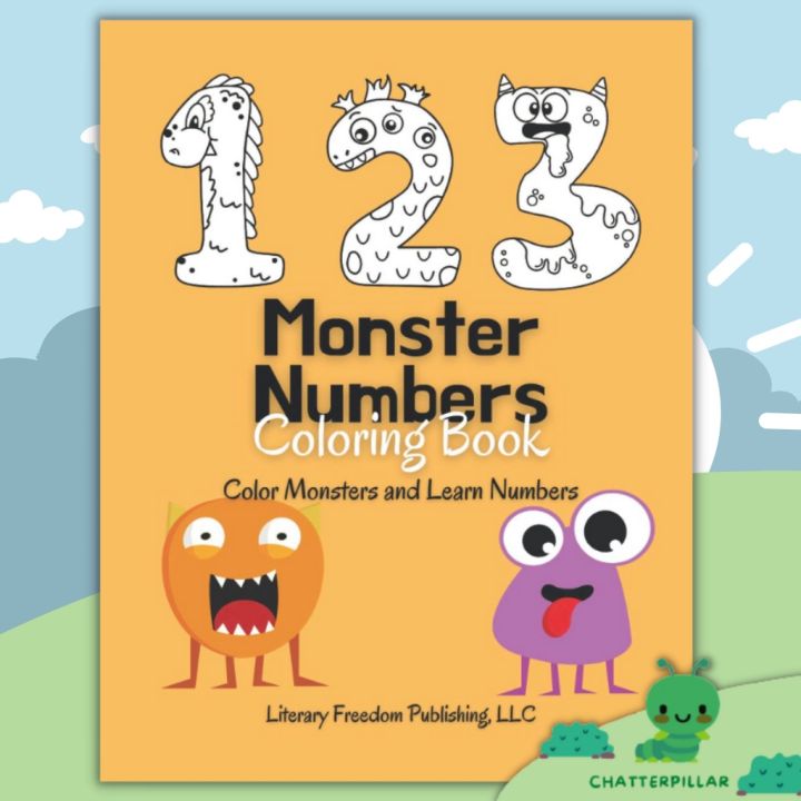 Coloring　Lazada　Book　PH　Monsters　Numbers