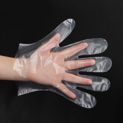 ถุงมือพลาสติก ถุงมืออเนกประสงค์ ถุงมือทำอาหาร ใช้แล้วทิ้ง จำนวน 50 คู่