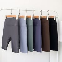 The New Uniqlo five-point shark pants womens outerwear cycling bottoming shorts summer thin black high waist tight Barbie yoga pants