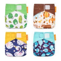 HappyFlute OS ผ้าอ้อมผ้า Reusbale &amp; Washable Night AIO ผ้าอ้อมเด็กผ้ากันน้ำผ้าอ้อม Fit 0-2 Years 3-15Kg Baby