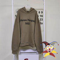 สีน้ำตาล MM6 Margiela Hoodie ผู้ชายผู้หญิงคุณภาพสูง2023fw Hooded Pullovers