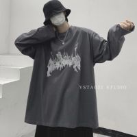 CODTheresa Finger M-5XL Unisex Long-sleeved Oversize Loose T-shirt Mens Printed Letters Hip Hop Clothing New Fashion Korean Comfortable Tee T25