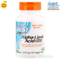 สาร ALA กรดอัลฟาไลโปอิก Doctors Best, Alpha-Lipoic Acid, 600 mg, 60 Veggie Caps