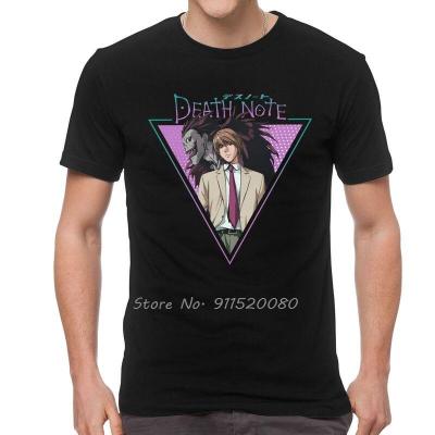 Death Note T Shirt Men Cotton Print T-Shirt Harajuku Tshirt Short Sleeve Anime Manga Light Yagami X Ryuk Tee Top